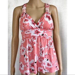 Pink Floral Tank Top